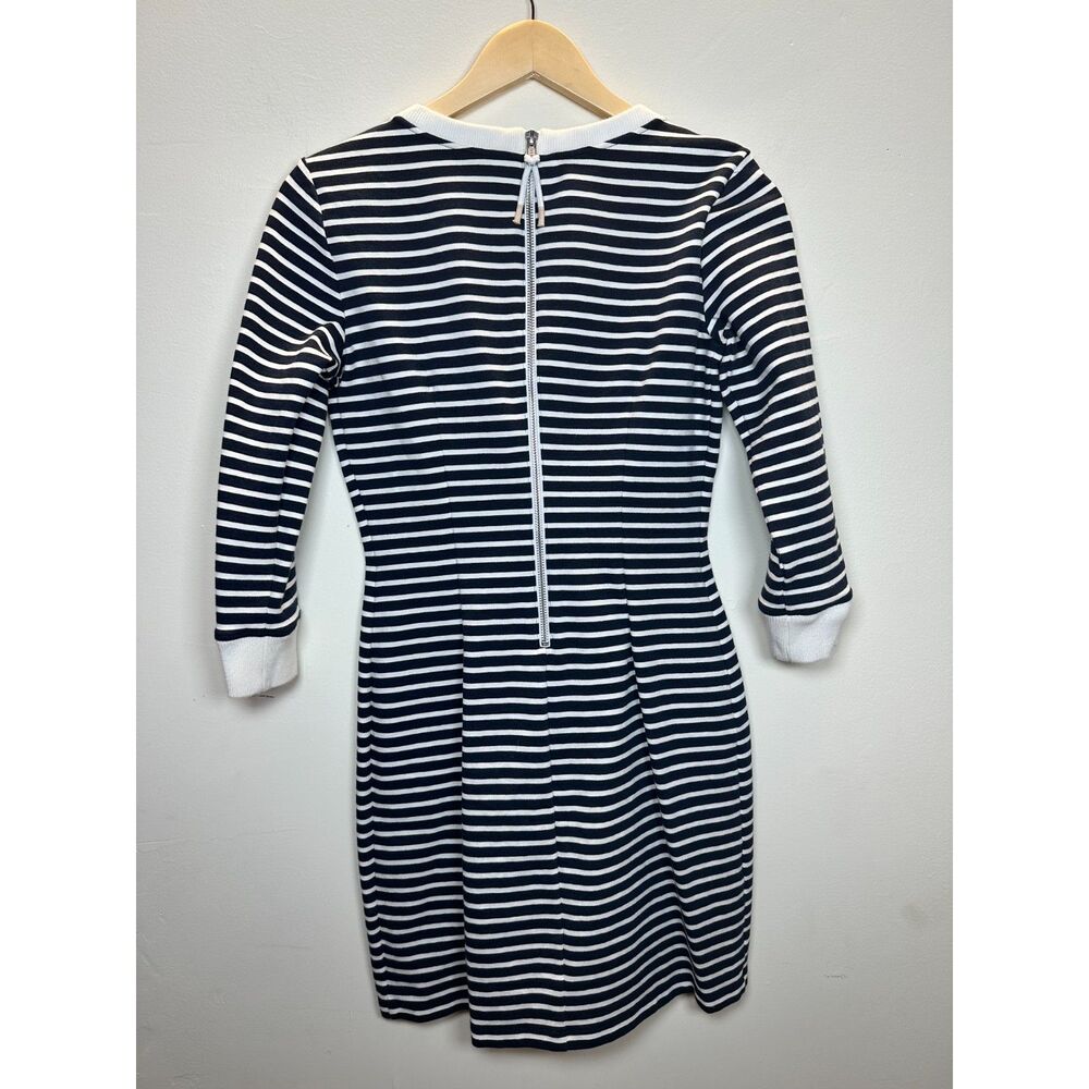 Theory Women's D1124601 Size 4 Blue White Bimini Zamion Dress Striped EUC - Picture 4 of 11